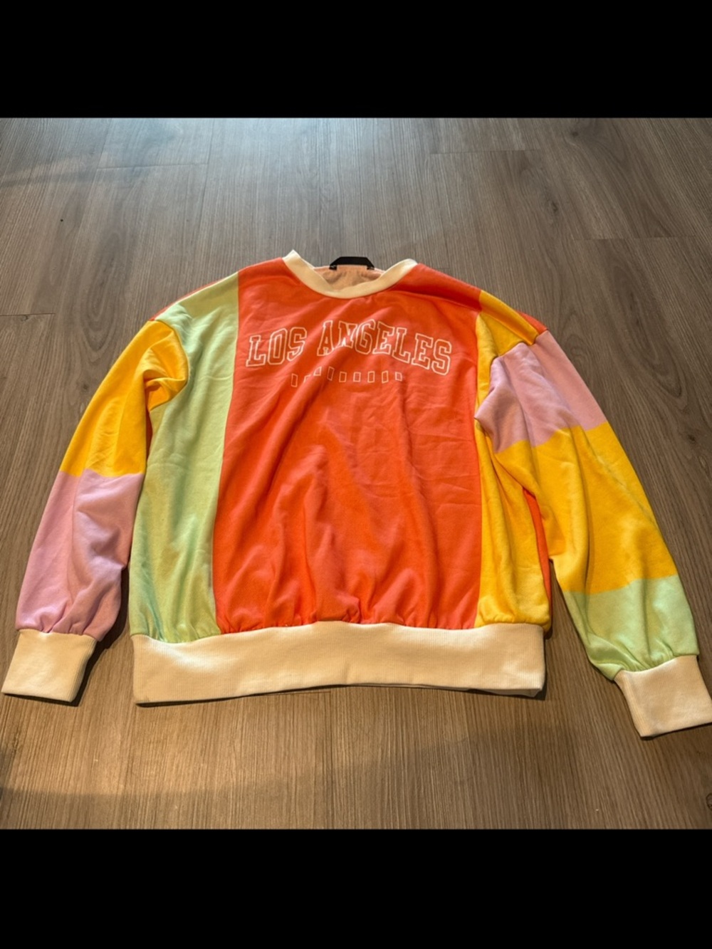 Los Angeles Colorblock Crewneck Sweatshirt - Multicolor